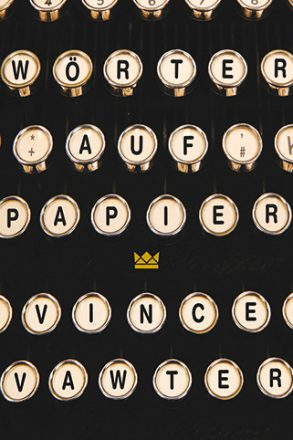 Cover: Vince Vawter, Wörter auf Papier